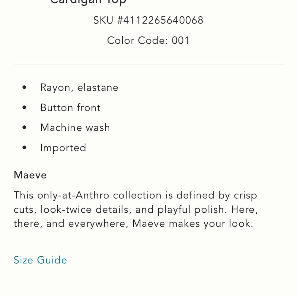 NWoT By Anthropologie Cutwork Puff-Sleeve Sweater women color pearl size Small - Picture 6 of 16